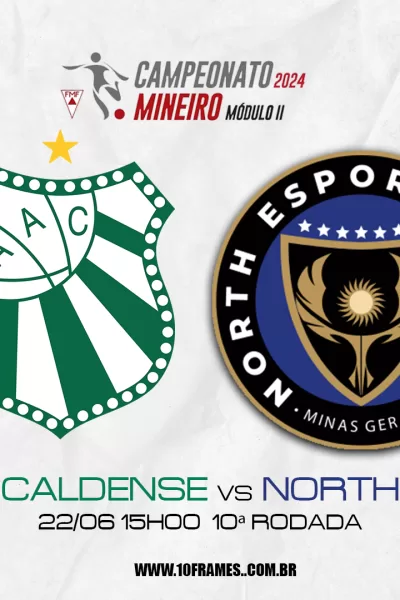 Caldense X North onde assistir ao vivo, horário e escalações do jogo do Mineiro módulo 2